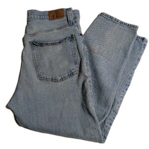 Madewell Balloon Jeans‎ Womens 30 High Rise Light Wash Patched Repair
